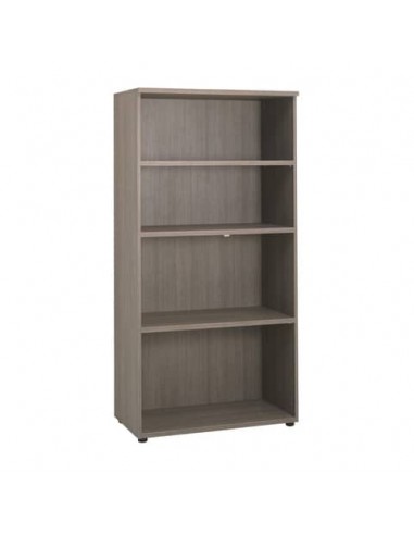 Mobile alto a giorno Frensy Larix 3 ripiani doppia larghezza 90x45x180 cm rovere grigio - ULAGM18