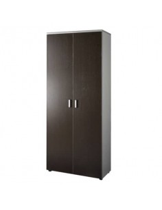 Mobile alto a giorno Frensy Spirit 3 ripiani doppia larghezza 90x45x210 cm top wengé - struttura grigio - USPWM210