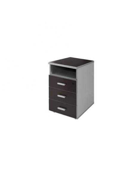 Cassettiera 3 cassetti + vano Frensy Spirit 44x52x72 cm wengé USPWC3C