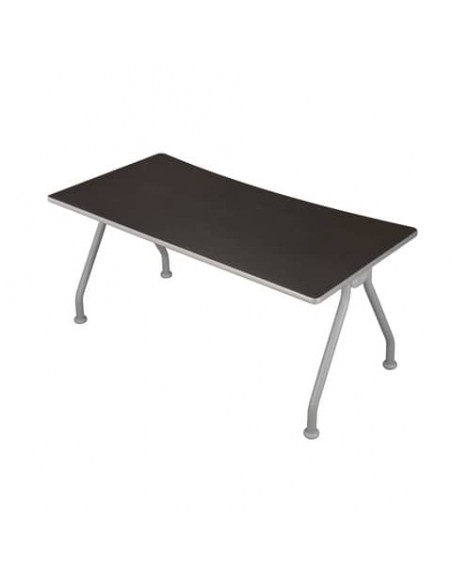 Scrivania con gambe metalliche Frensy Spirit 140x80x72 cm wengé USPWSM14