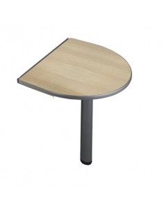 Penisola con gamba metallica Frensy Spirit 80x60x72 cm rovere USPRP80