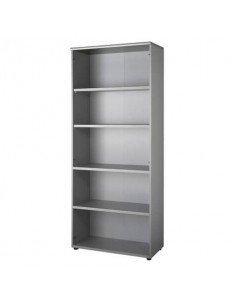 Mobile alto a giorno Frensy Spirit 3 ripiani doppia larghezza 90x45x210 cm top rovere - struttura grigia - USPRM210