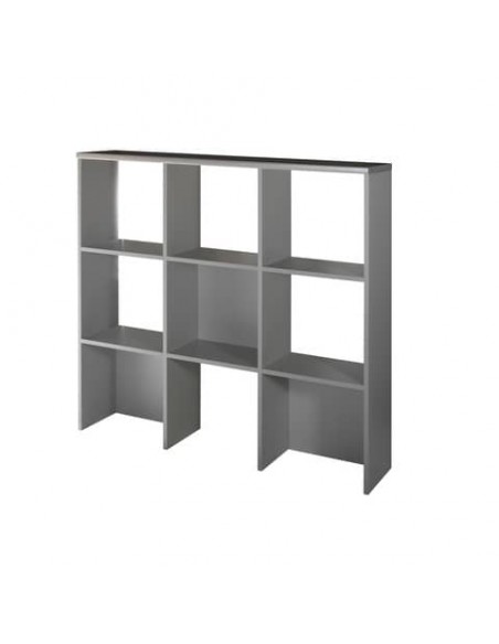 Libreria per sopra mobile Frensy Spirit 135x30x125 cm top rovere - struttura argento - USPRLIB