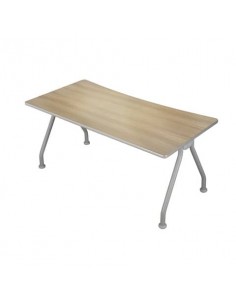 Scrivania con gambe metalliche Frensy Spirit 160x80x72 cm rovere USPRSM16