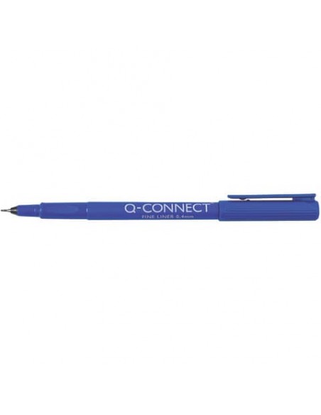 Fineliner Q-Connect 0.4 mm blu  Conf. 10 pezzi - KF25008