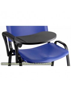 Kit bracciolo destro con tavoletta ovale Unisit nero ACCKTDA