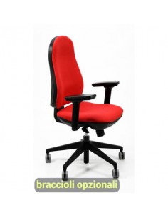 Sedia girevole operativa Unisit Ariel AIER Eco smart rivestimento ignifugo - bordeaux - AIER/ID