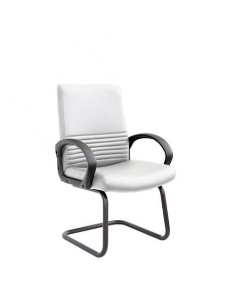 Sedia direzionale Unisit Chorus CHV interlocutore Eco Smart ecopelle bianco - CHV/KQ