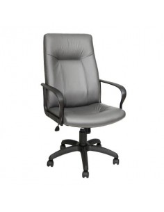 Poltrona direzionale girevole Unisit Eridanus ERP Eco Smart schienale alto - rivestimento ecopelle grigio -ERP/KG