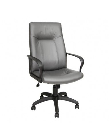 Poltrona direzionale girevole Unisit Eridanus ERP Eco Smart schienale alto - rivestimento ecopelle grigio -ERP/KG