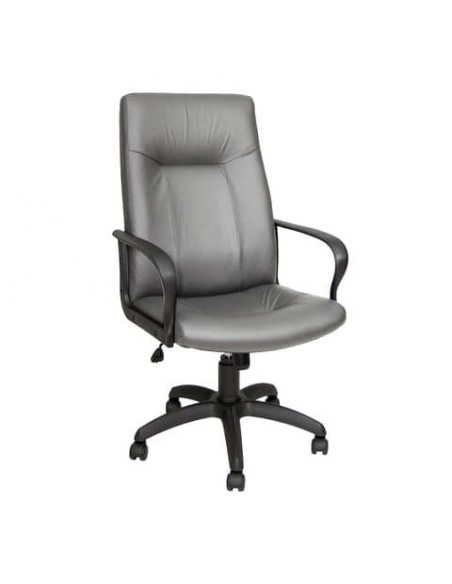 Poltrona direzionale girevole Unisit Eridanus ERP Eco Smart schienale alto - rivestimento ecopelle grigio -ERP/KG