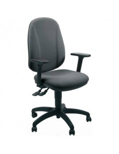 Sedia operativa girevole Unisit Giano GIGI Eco Smart rivestimento PPL grigio scuro - braccioli inclusi - GIGI/BR3D/ET