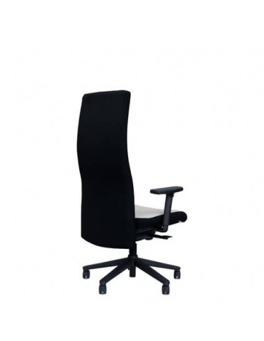 Poltrona direzionale girevole Unisit Next schienale alto regolabile - rivest. ignifugo nero - con braccioli - NEXT/IN