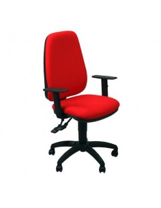 Sedia operativa girevole Unisit Teti TETE Eco Smart - rivestimento ignifugo rosso - con braccioli - TETE/IR