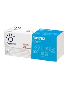 Asciugamani interfogliati piegati a Z Papernet 2 veli - 23x23