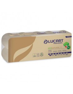 Carta igienica 2 veli Econatural 10 Lucart Avana - 180 strappi Conf. 10 rotoli - 811822B