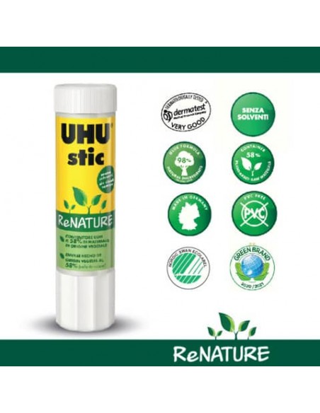 Colla stick UHU Stic ReNATURE  21 g - 45156