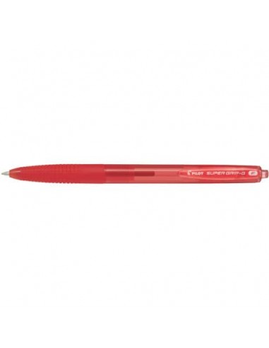 Penne a sfera a scatto Pilot Supergrip G punta F rosso 1640