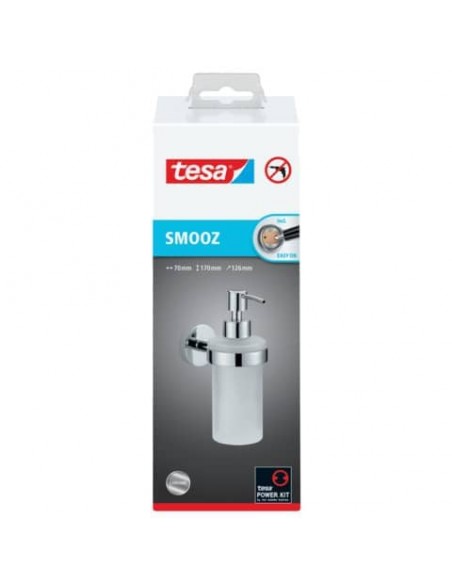 Dispenser sapone liquido tesa Smooz rimovibile e riutilizzabile 40323-00000-00