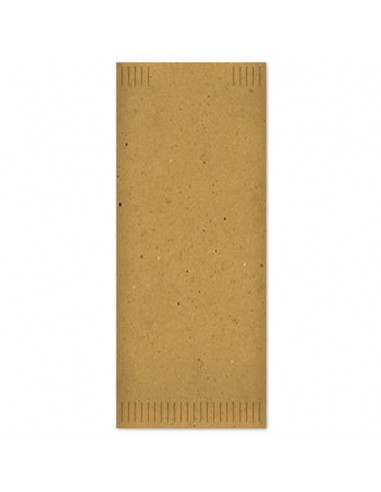 Buste portaposate Fato in cartapaglia con tovagliolo 2 veli avana Conf. 100 pezzi - 88207500