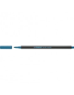 Pennarelli Stabilo Pen 68 metallic 1 mm  blu metallizzato - 68/841