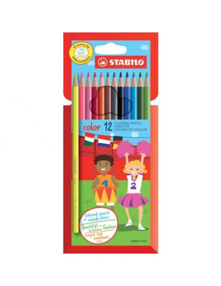 Matite colorate Stabilo Color assortiti  Conf. 12 pezzi - 1912/77-01