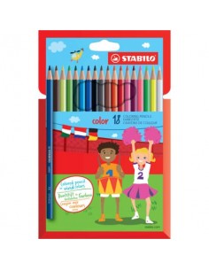 Matite colorate Stabilo Color assortiti  Conf. 18 pezzi - 1918/77-01