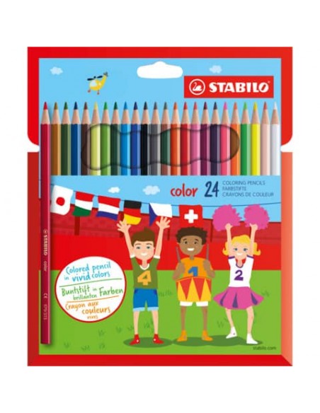 Matite colorate Stabilo Color assortiti  Conf. 24 pezzi - 1924/77-01