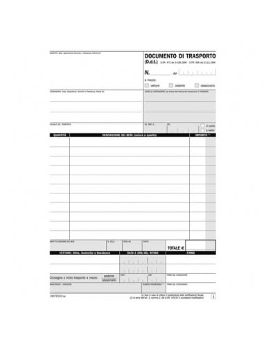 Blocco DDT autoricalcanti data ufficio A5 33x3 copie autoricalcanti DU1607CD330