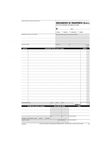 Blocco DDT autoricalcanti flex data ufficio A4 33x3 copie autoricalcanti DU1687CD330