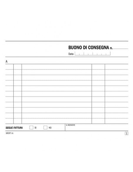 Blocco buoni di consegna data ufficio 11