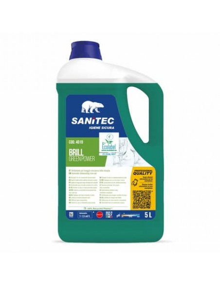 Additivo brillantante lavastoviglie Green Power Sanitec 5