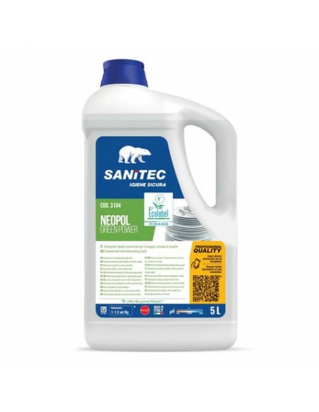 Detergente lavapiatti Green Power Sanitec 5 L 3104