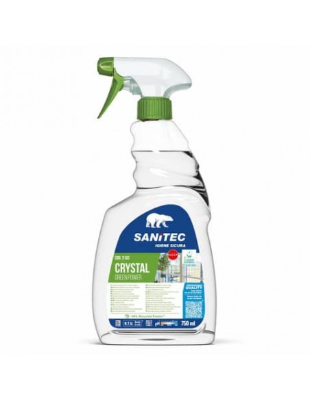 Sgrassatore per vetri Green Power Sanitec 750 ml 3102