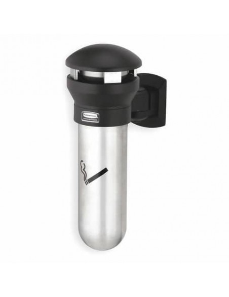 Posacenere da muro Rubbermaid Infinity™ nero H 46 cm - Ø 29