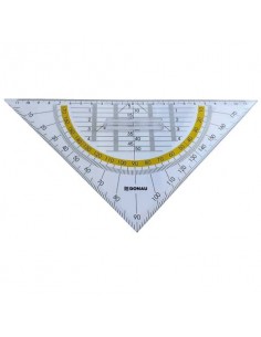 Squadra con goniometro 25 cm Donau con impugnatura 45° 4210004-00