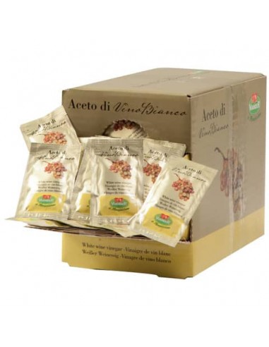 Aceto di vino bianco VIANDER in bustina monoporzione da 5ml Conf. 250 pezzi - 01-0036