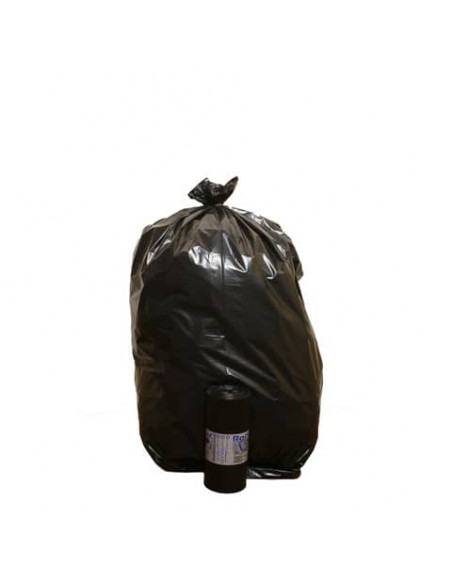 Sacchi per immondizia Rolsac Quality 90x120 cm - 130 L - 50my nero Rotolo 10 pezzi - 21130-1