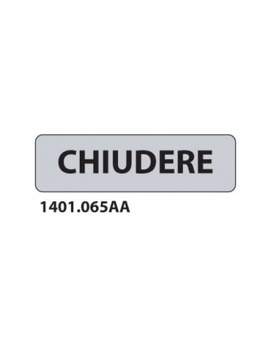 Cartello adesivo per interni ''Chiudere'' Dixon Industries 17x4
