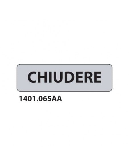 Cartello adesivo per interni ''Chiudere'' Dixon Industries 17x4