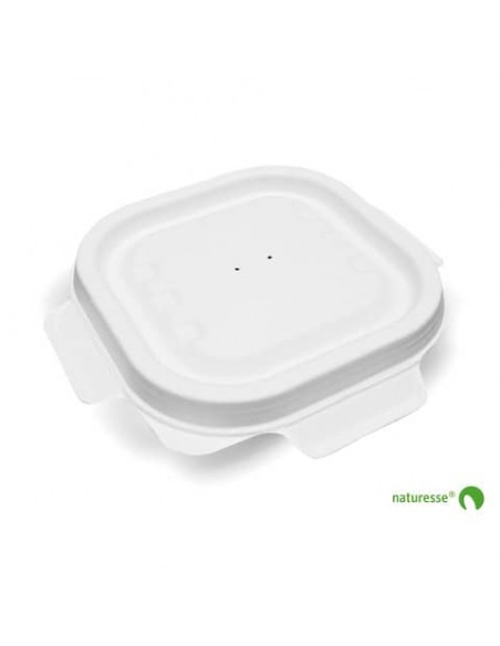 Coperchio richiudibile per vaschetta da asporto 340 ml Scatolificio del Garda bianco - Conf. 125 pezzi 3455