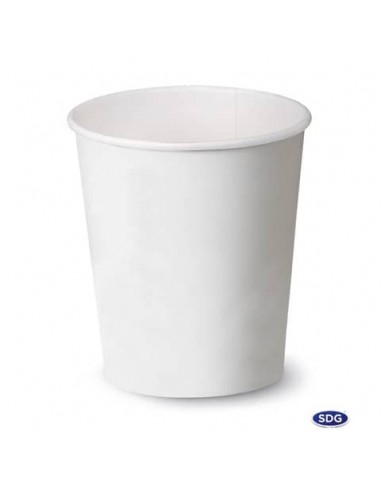 Bicchiere 3oz (85ml) Bianco in cartoncino Scatolificio del Garda Bianco - Conf. 50 pezzi - 104-00-S