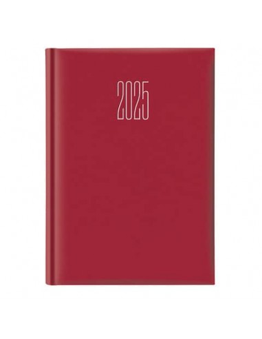 Agenda 2025 Giornaliera S/D abbinati 17x24 cm Gommato rosso 25-647B00403C