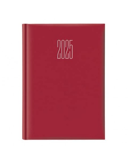 Agenda 2025 Giornaliera S/D abbinati 17x24 cm Gommato rosso 25-647B00403C