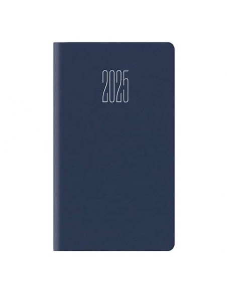 Agenda 2025 Settimanale tascabile 8x14 cm Gommato blu 25-055200401C Agenda 2025 Settimanale tascabile 8x14 cm Gommato blu 25-055200401C