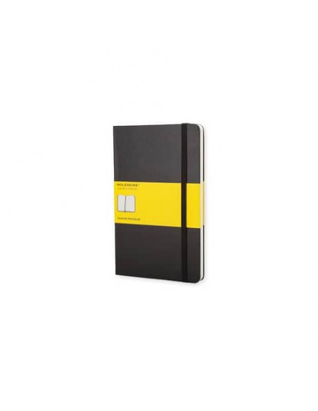 Taccuino a quadretti large 13x21 cm copertina rigida Moleskine nero QP061