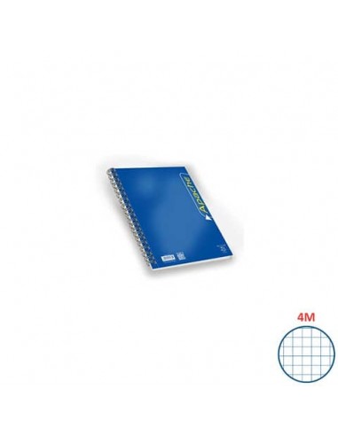 Blocco spiralato Pigna Apache quadretti 4M - A4 140 fogli assortiti - 02138064M