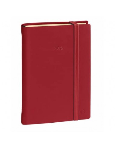 Agenda giornaliera 2025 Quo Vadis Daily 21 Prestige Silk 13x21 cm rosso - 37501425MQ