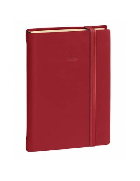 Agenda giornaliera 2025 Quo Vadis Daily 21 Prestige Silk 13x21 cm rosso - 37501425MQ