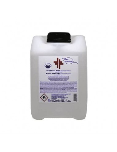 Gel igienizzante mani (alcol 70%) 5.000 ml - Active linea Bosco di Rivalta - trasparente - profumo di agrumi